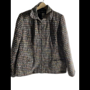 Sag Harbor Multi color Coat/Jacket Size 16 Acrylic Polyester/Cotton/Metallic
